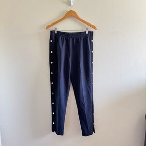 Maje Porto Navy Side-Button Track Pants size 3/ Large